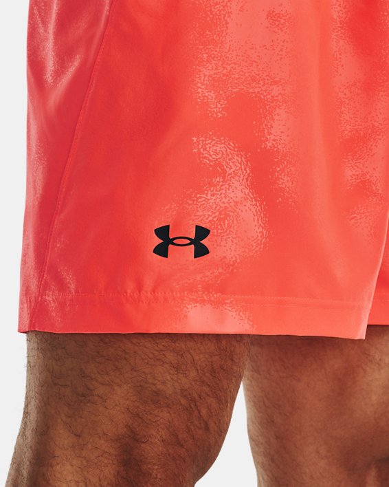Men's UA Woven Emboss Shorts, Orange, pdpMainDesktop image number 3
